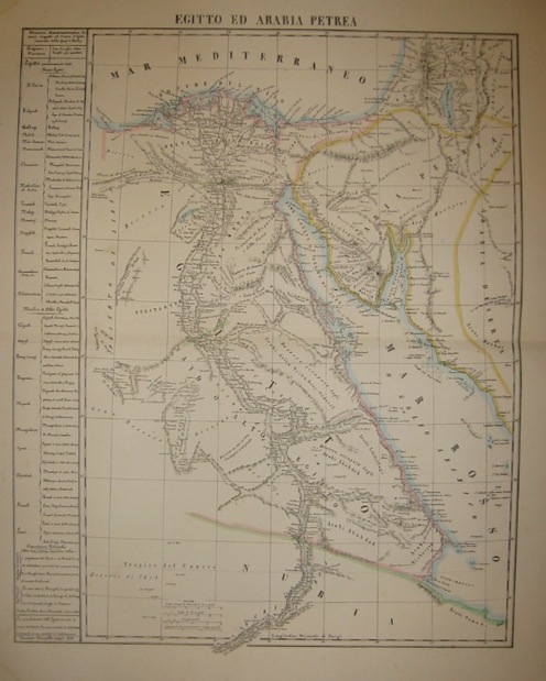 Marzolla Benedetto Egitto ed Arabia petrea 1854 Napoli 